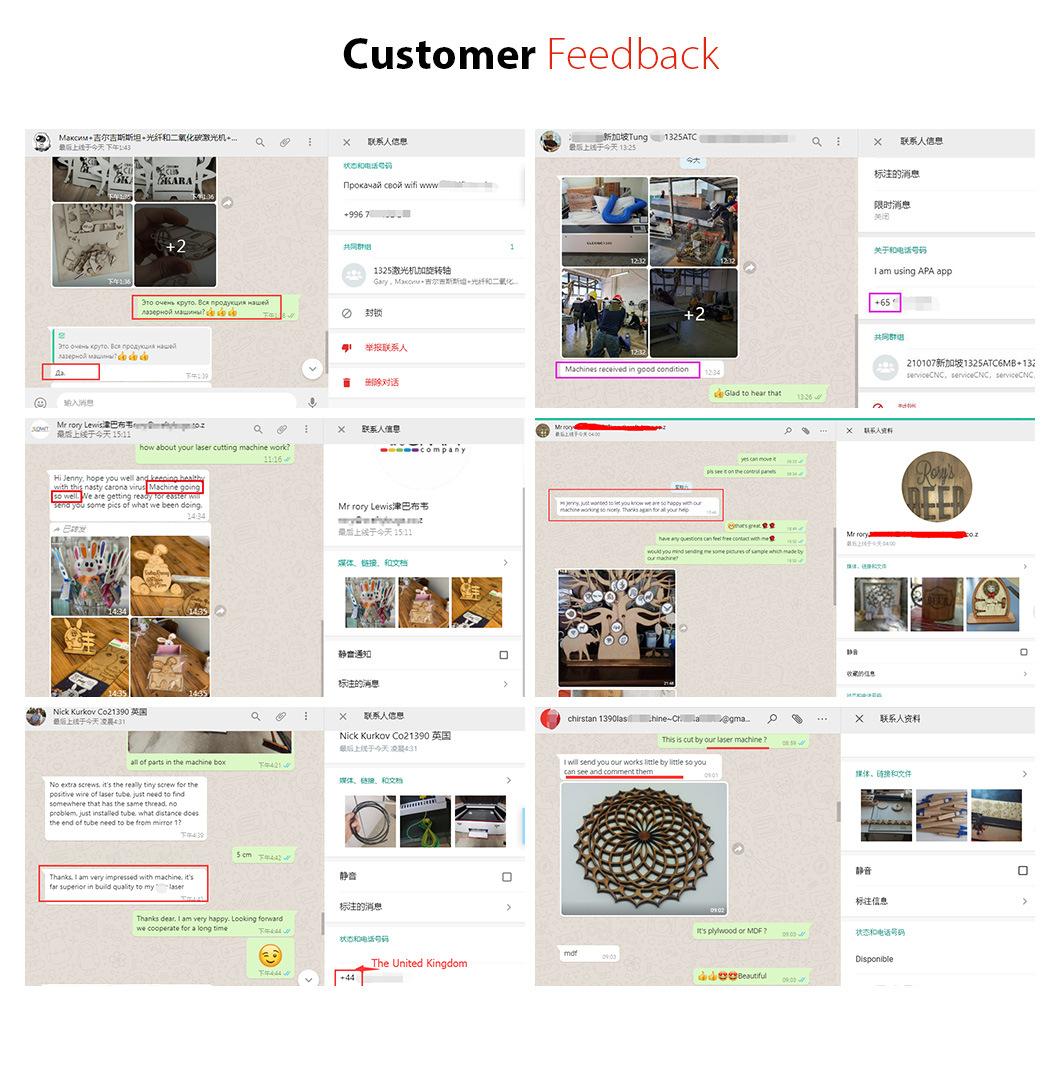 1325 Custom Laser Cut Wood CO2 Laser Engraver Printer Cutter for Wood Acrylic MDF Fabric Nonmetal