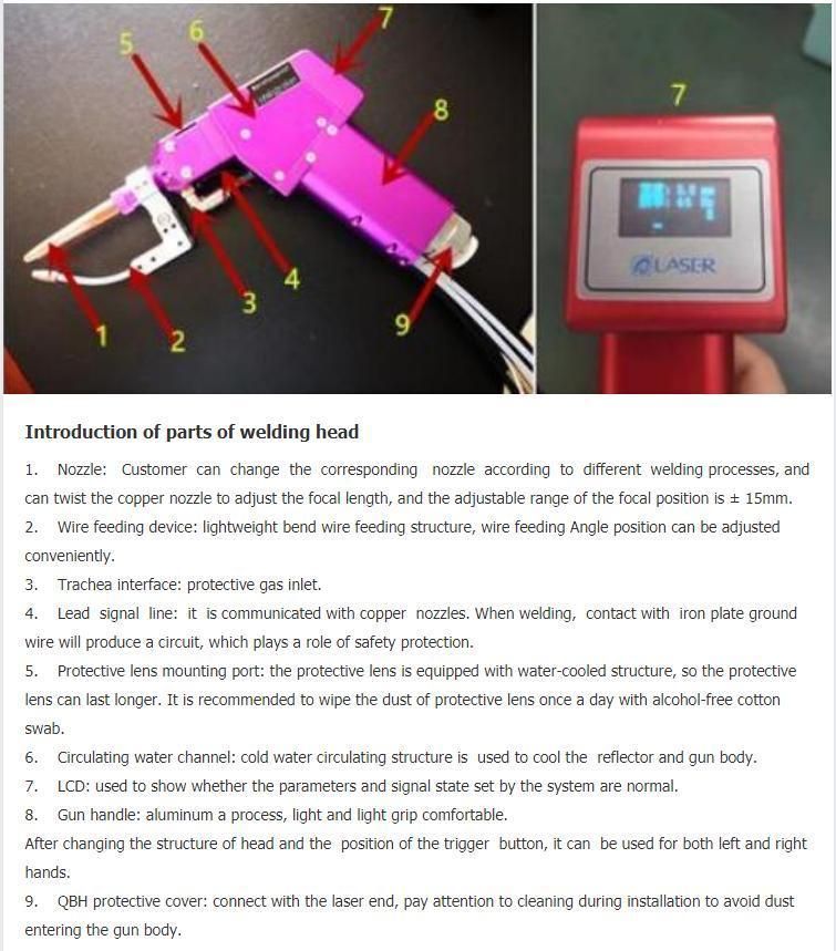 Thick Metal Welder1000W Fiber Laser Welding Machine for Ss CS