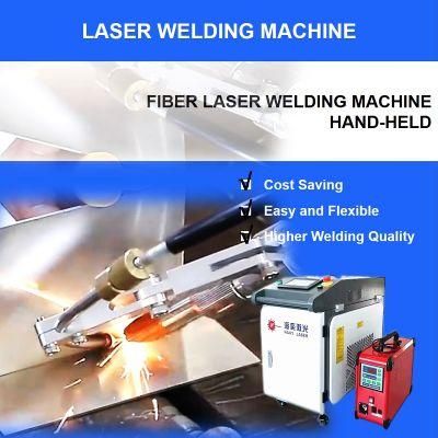 Haiyi Handheld Fiber Laser Welding Machine Factory Price Raycus 1000W for Metal Al Ss CS