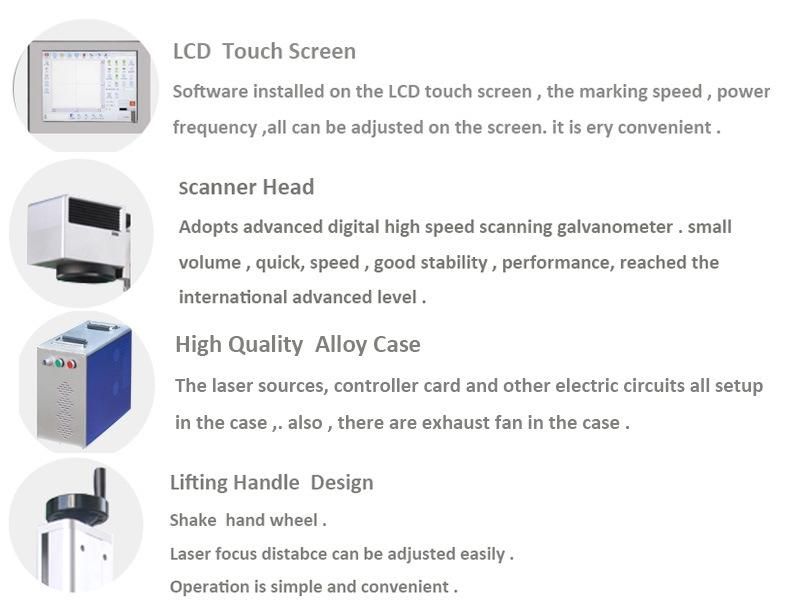 Flying Fiber Laser Marking Machine for Pens Cables