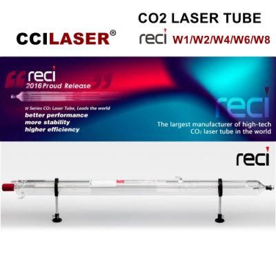 W2 W6 W8 W4 Reci 100W 130W 150W 180W 1200mm*80mm Laser Machine Parts Reci Glass CO2 Laser Tube