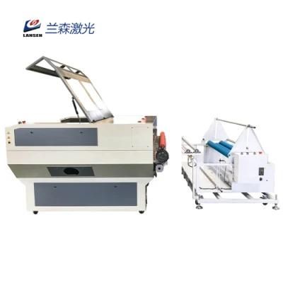 80W Advertising Banner Auto Feeding Laser Cutting Machine Ruida 1610