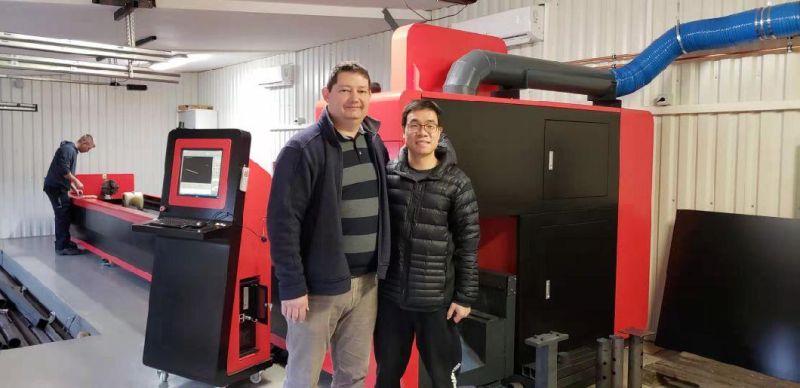 Fiber CNC Laser Cutting Machine for Sheet Metal / Carbon Steel / Brass / Aluminum