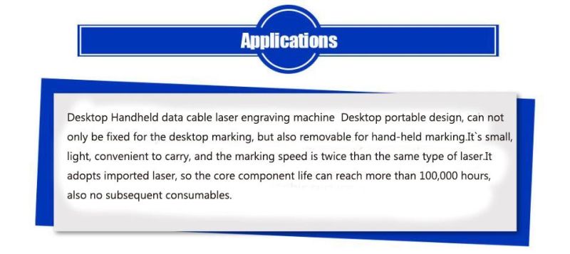 Handheld Fiber Laser Marker Printing Machine for Bearing Metal Marking