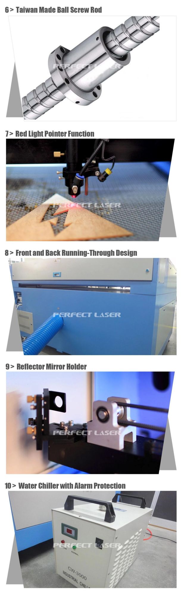 CO2 Laser Cutting Engraving Machine for PVC Textile Wood Leather