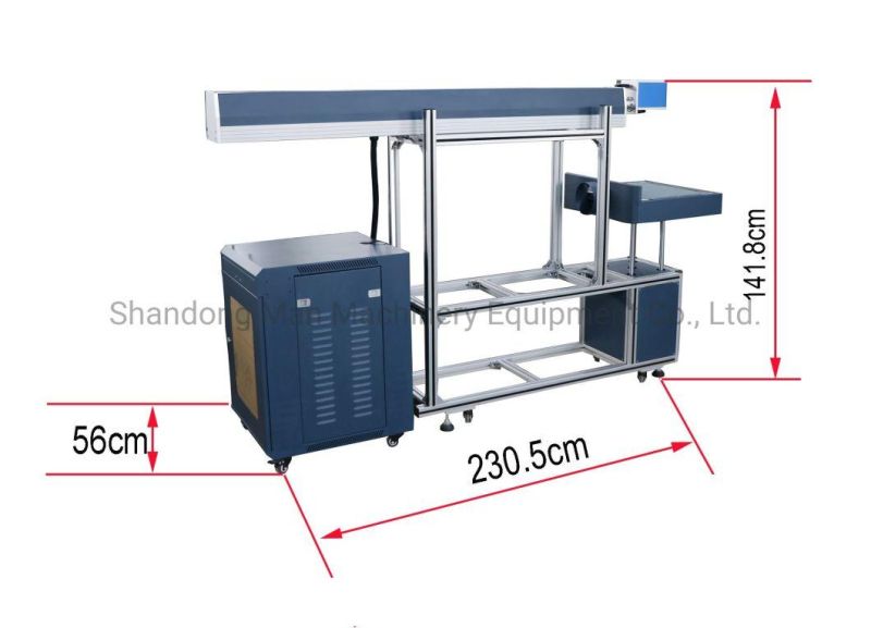 60W Glass Tube CO2 Laser Non-Metal Marking Machine for Wood Leather