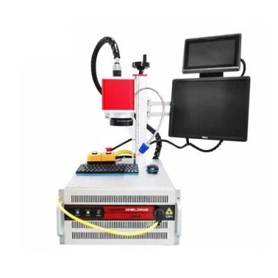 Qcw 60W Mini Portable 18650 Lithium Battery Nickel Sheet CCD Galvo Fiber Laser Welding Machine
