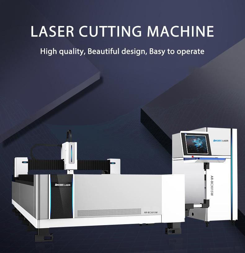 Stainless Steel Al Fiber Laser Cutting Machine for Metal Sheet Fiber Laser 1000W