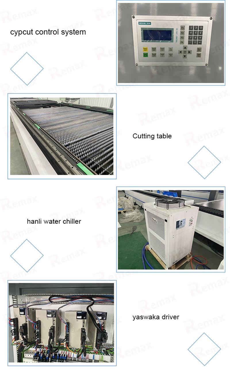 Remax 3015 CNC Fiber Laser Cutting Machine with CE Laser Cutting Copper Aluminium