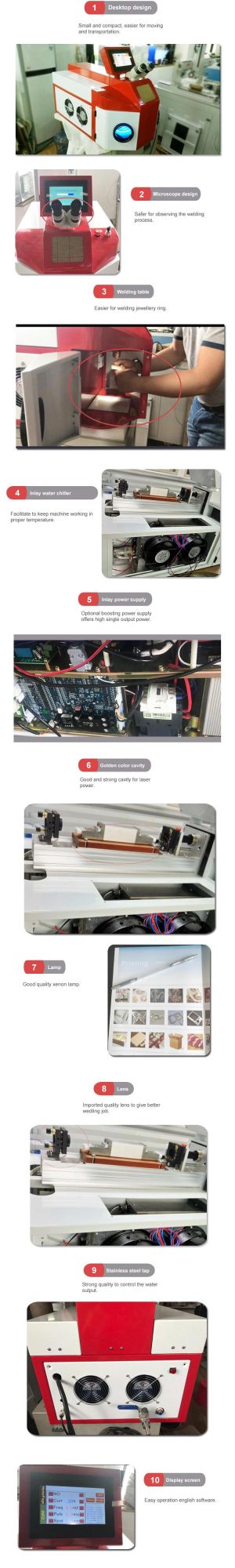 Jewelry Welder Hjz-Jw 200W Luxury 925 / Earings / Dental Repair Jewelry Making Machines