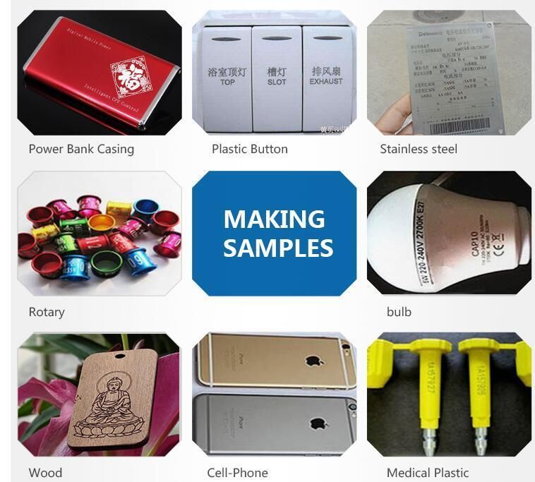 Key Chain Silver Rings Laser Marking Machine Price 20W with Manufacturer