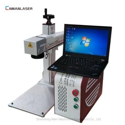 Mini Raycus Mopa Color Fiber Laser Marking Machine with Computer