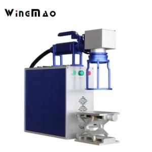 Handheld 30W Fiber Laser Marking Machine Tire Pipe Marking