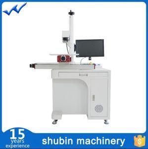 Sliding&#160; Rail Transmission Fiber Metal&#160; Laser&#160; Marking&#160; Machine 30W with Rotary Axis