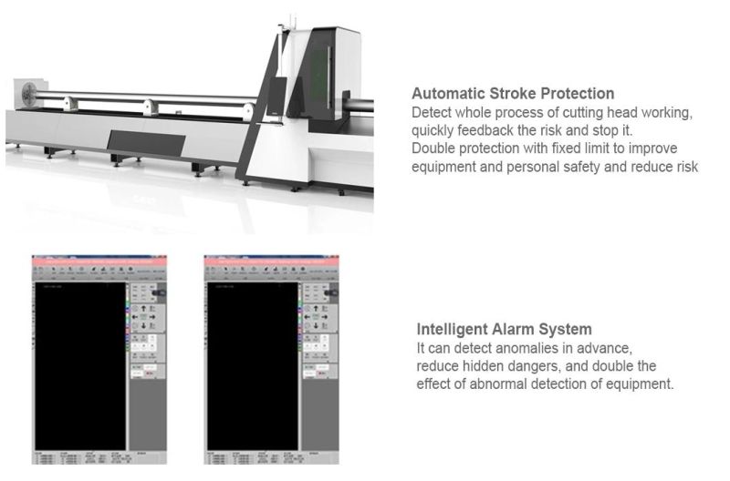 60m 1000W 2000W Stainless Steel Metal Pipe Fiber Laser Cutting Machine/CNC Cutting Machine/Laser Cutter