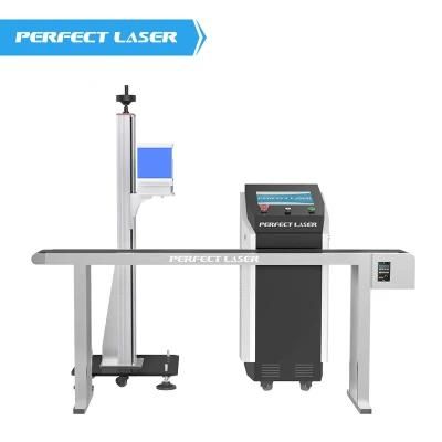 China CO2 Online Flying Laser Marking Date Printing Machine