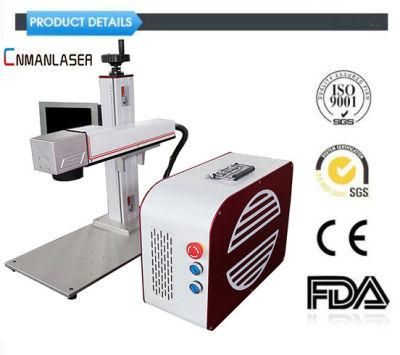 30W Gold Fiber Laser Marking Machine for Code Logo Date Numbers
