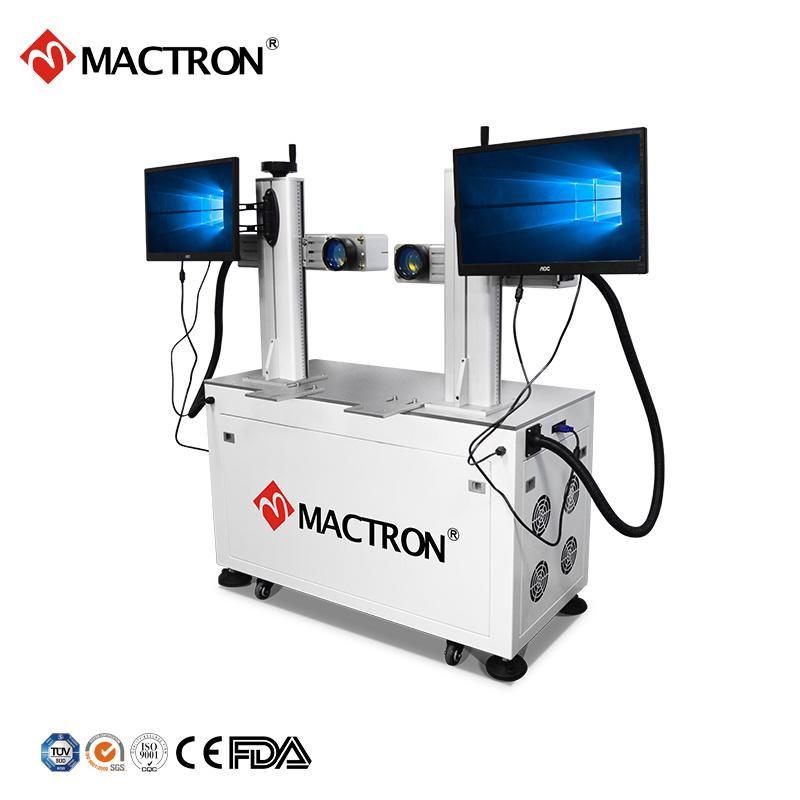 China 50W Jpt Scissor Fiber Laser Marking Engraving Machine Price Export to India