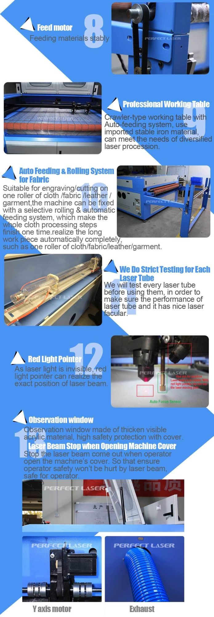 Aoto Feeding Fabric Leather Cloth Garment Laser Engraver Cutter Machine