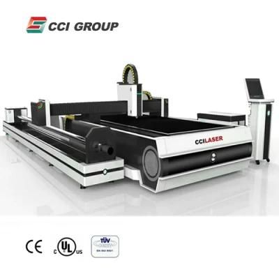 Cci Laser Tube and Plate Fiber Laser Cutting Machine with Rotary Device