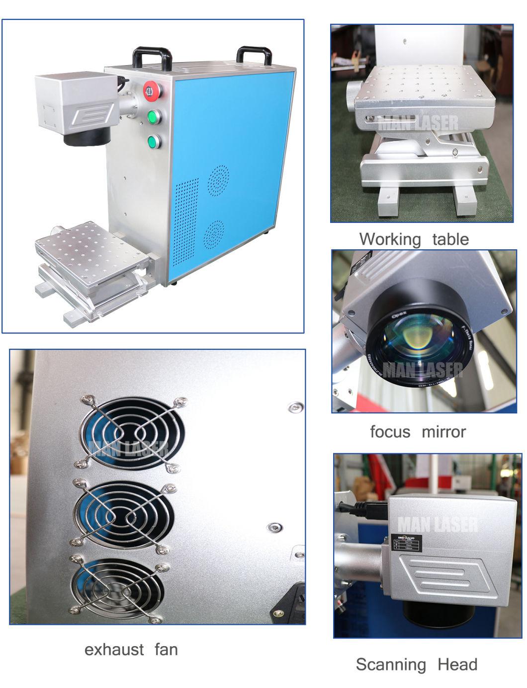 30W Cheap Marking Fiber Laser Equipment Metal The Cabinet