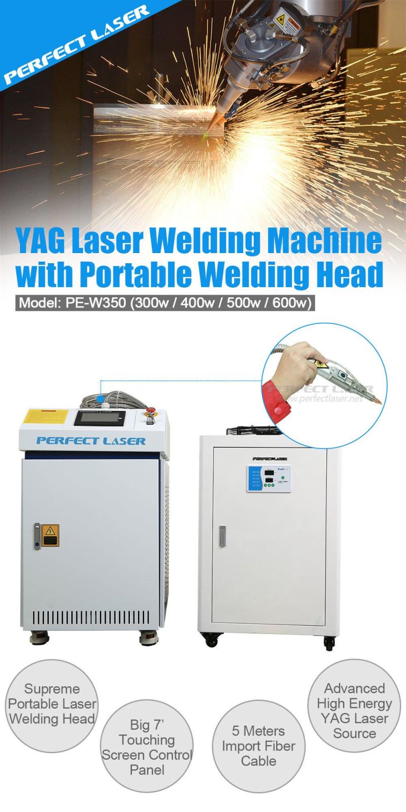 Factory - Direct Handheld 500W 1000W 2000W Fiber Laser Welding Machine for Metal