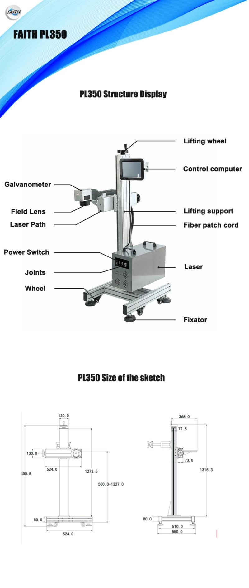 Popular Product 20W Ipg CNC Sealed Fiber Laser Marking Machine/Fiber Laser Marker for Sale