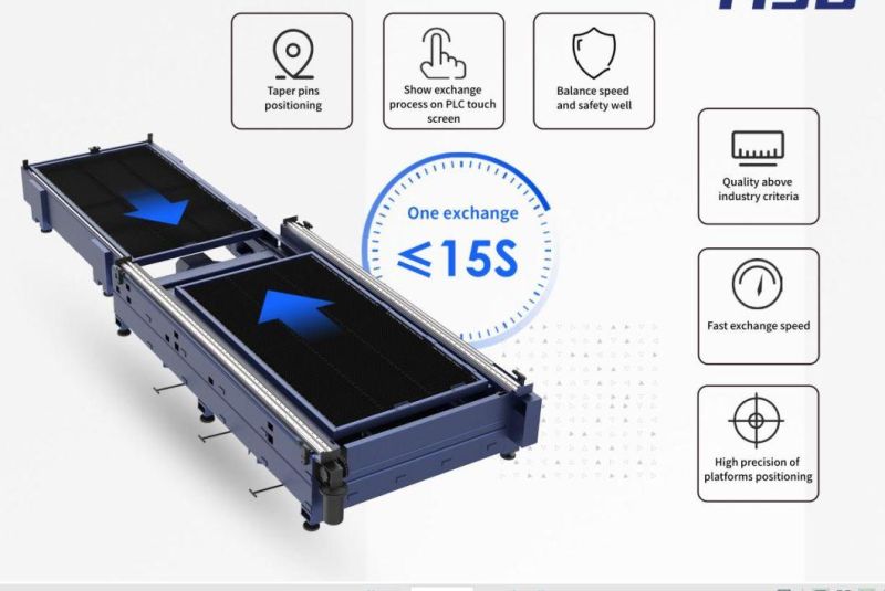 2000W 3000W 4000W 6000W 8000W 10000W 12000W 20000W CNC Fiber Laser Cutting Machine for Cutting Metal, Stainless Steel Laser Cutter Price for Sale