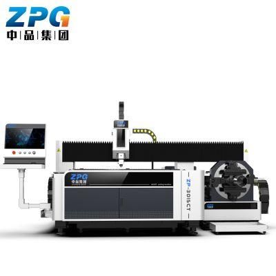 6m Pipe and 3015 Sheet 1500W Pipe Tube Fiber Laser Cutting Machine for Round Mild Steel