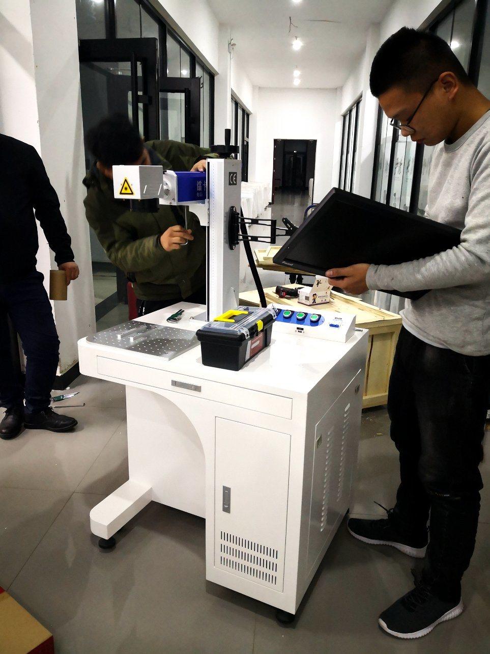 Jpt Mopa 20W 30W 60W Jpt M7 Mopa Fiber Color Laser Marking Engraving Machine on Stainless Steel