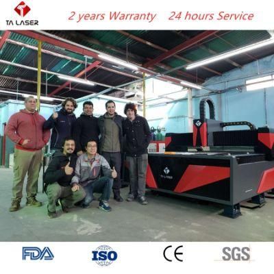 2019 Hot Sale 1000W CNC Laser Cutter Fiber/CO2 Laser Cutting or Engraving Machine for Sheet Metal Carbon Steel Stainless Steel Cutting