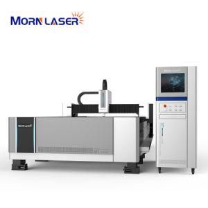 Morn Popular China Raycus Single Bed Open Flat Bed Metal CNC Fiber Metal Laser Cutting Machine 1kw 2kw 3kw Optional