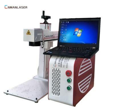 30W Metal Label Name Plate Mini Fiber Laser Marking Machine