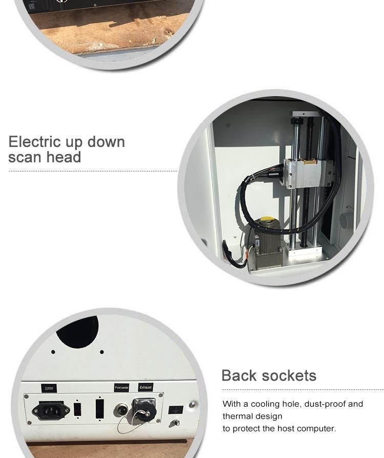 CE Approved Mini Fiber Laser Marking Machine Closed Raycus 30W