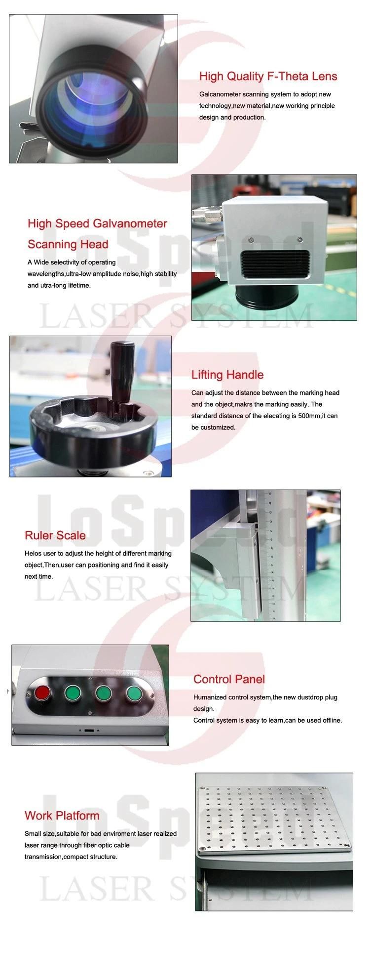 20W 30W 50W Portable Laser Marking System with Red Indicator