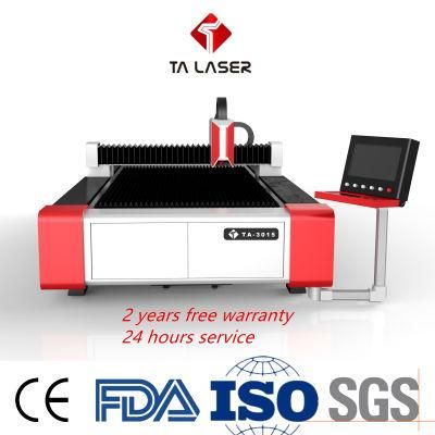 Ta New Production Fiber Optic Laser 500W 750W 1kw Fiber Laser Cutting Machine for Metal Plate