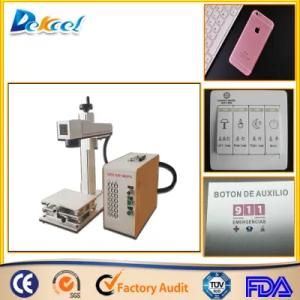 Mopa Colour Fiber Laser Marking Etching Machine with Moving Table