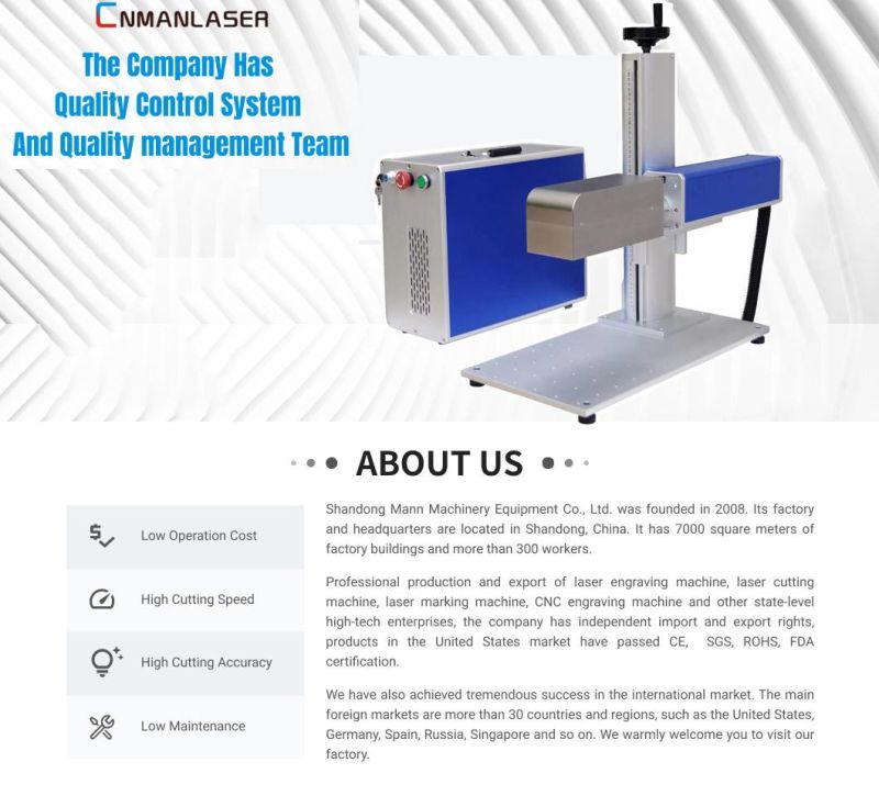 Autofocus 3D UV Laser Marking/Printing/Engraver Machine for Stainless / Copper/ Acrylic / Leather/Paper