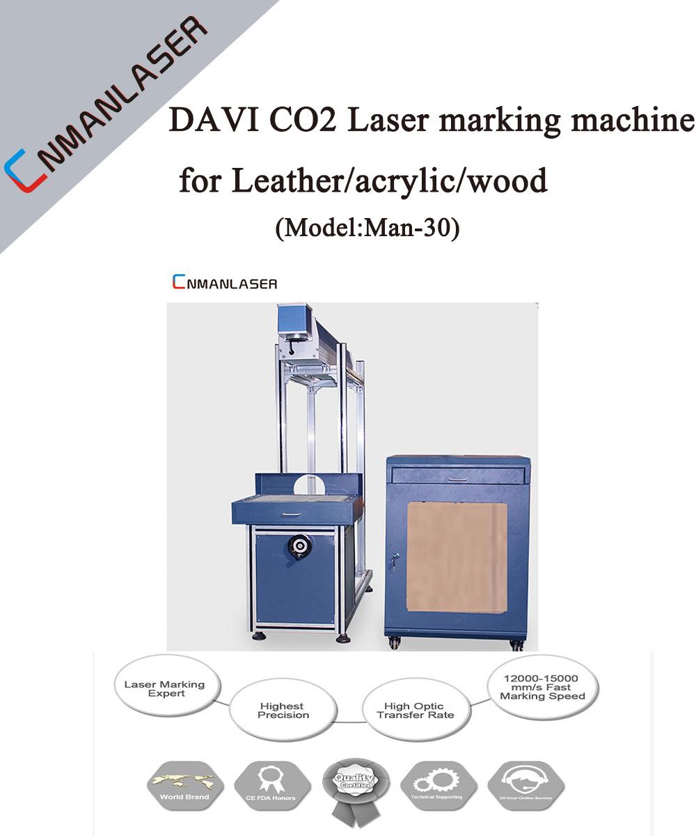 Davi CO2 Laser Marking Machine for Leather/Acrylic/Wood