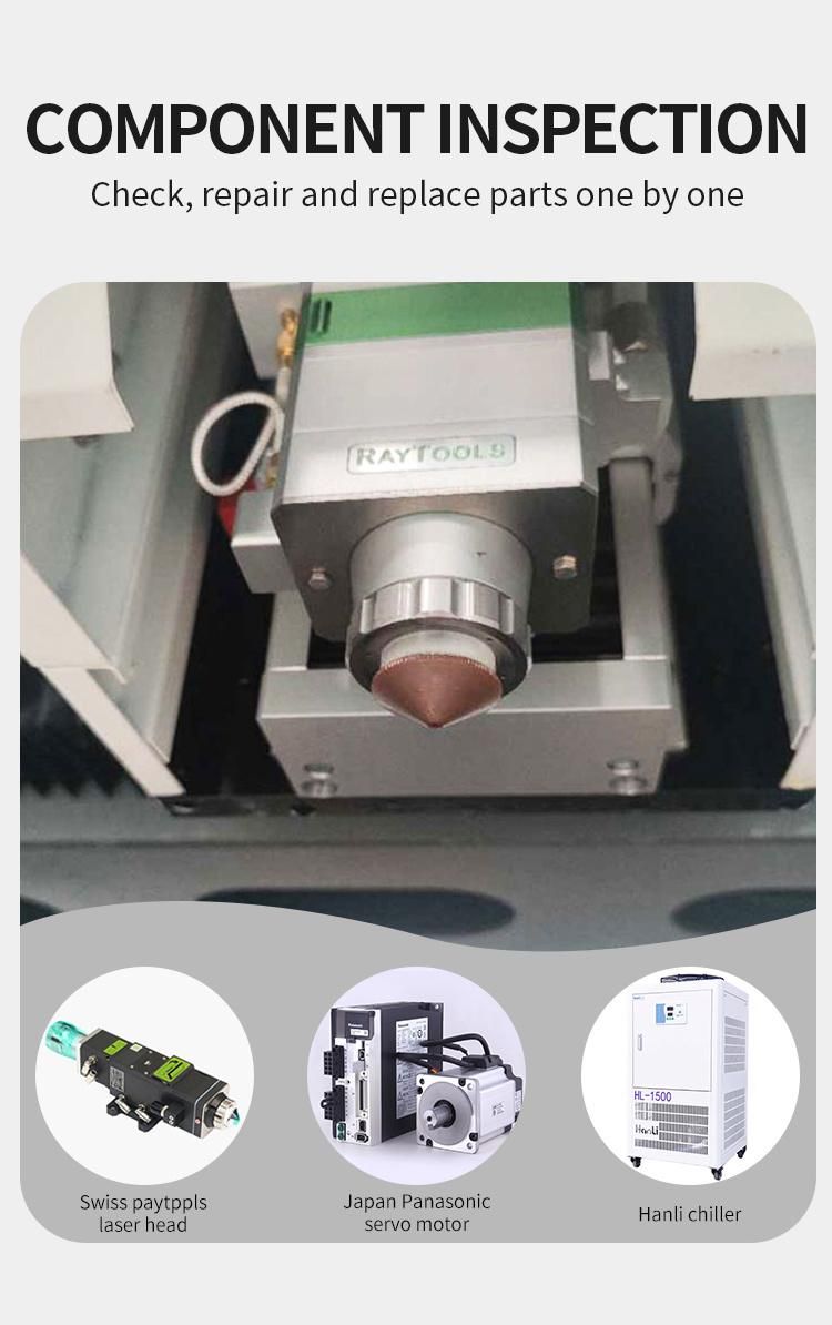 Second Hand Stainless Steel Laser Cutting Machine 4000W Sheet Metal CNC Fiber Laser Cutter for Exchange Worktable Double