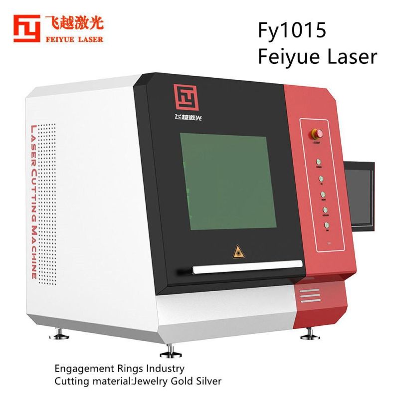 Fy1015 Engagement Rings Industry Feiyue Laser Cutting Machine Manufacturer Laser Processing Machine Jewelry Gold Silver Precision Metal Laser Cutter