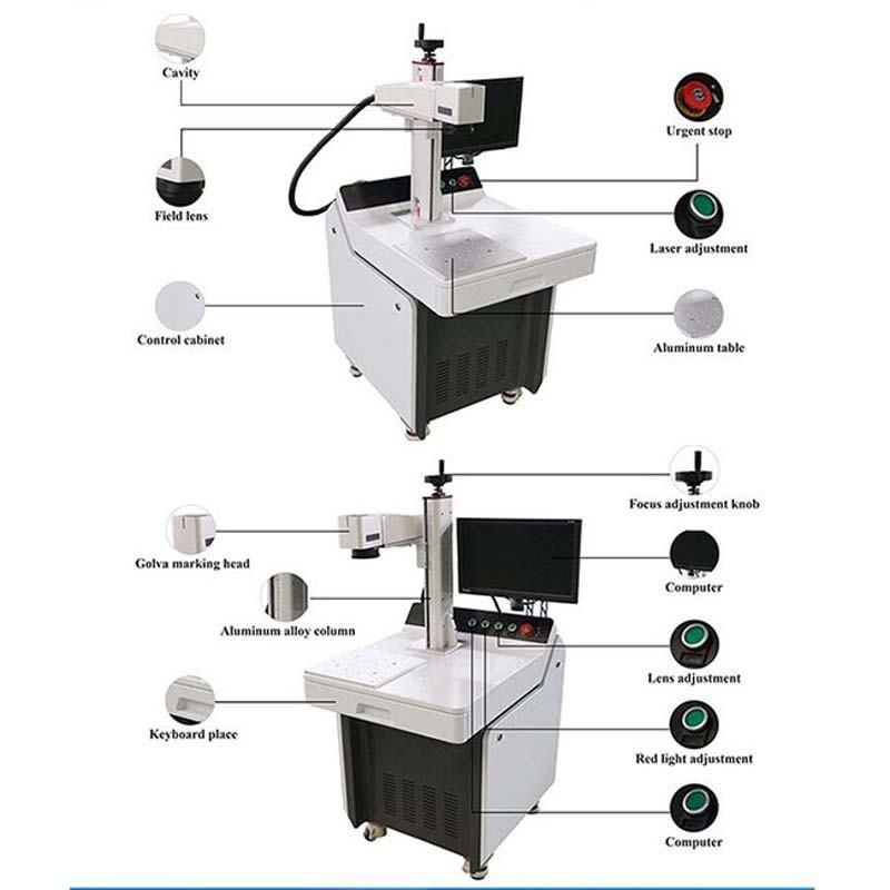 Optical Fiber Laser Aluminum Steel Laser Marking Machine Price