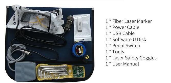 Full Enclosed Desktop Fiber Mobile Laser Marking Engraving Machine