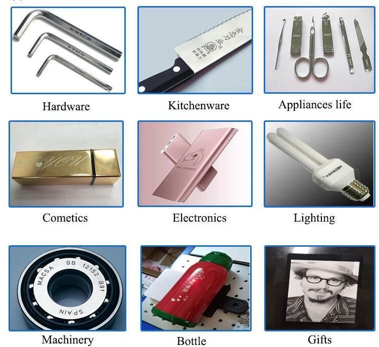 Sun-Glass Mobile Watch Phones Laser Marking Machine 30W with Rotary Devices