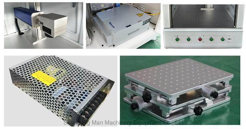 Enclosed Safety Metal Laser Marking Machine with Protective Cover
