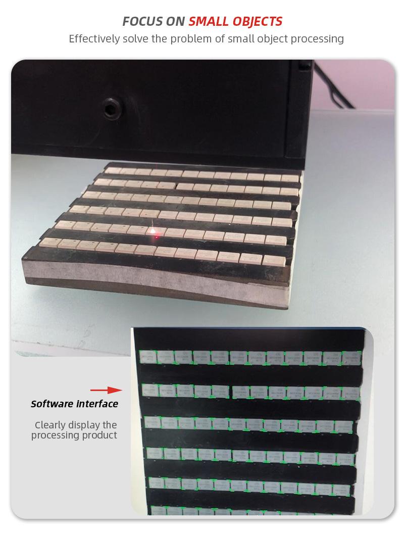 Auto Focus Camera Laser Marking Machine CCD Fiber Laser Marking Engraving Machine