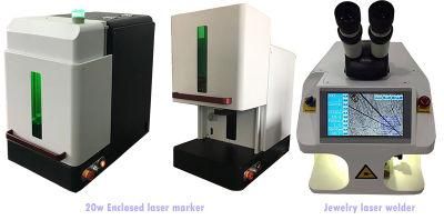 2020 New Design Enclosed Body Fiber Laser Marking and Engraving System with 30W