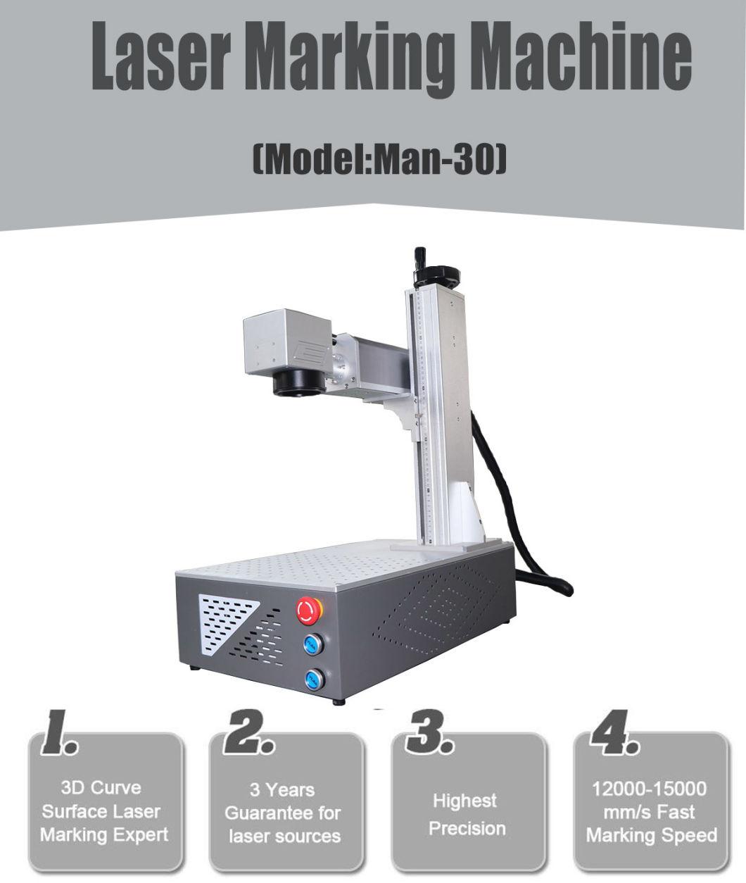 30W Laser Metal Marking Machine Jewelry Fiber Laser Marking Machines