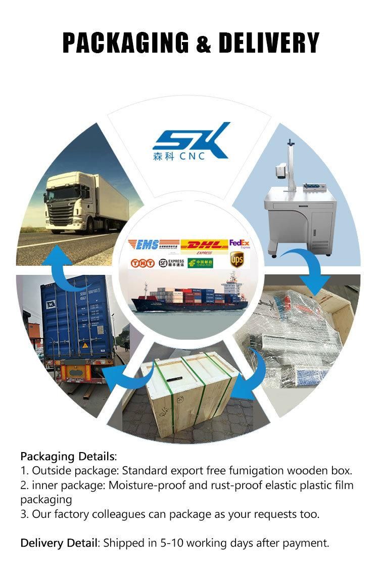 Raycus 20W 30W 50W Fiber Laser Marking Machine for Metal Nonmetal