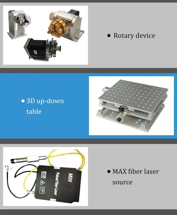 20W 30W 50W 100W Raycus Portable Fiber Laser Marking Machine for Metal Plastic Stainless Steel Jewelry